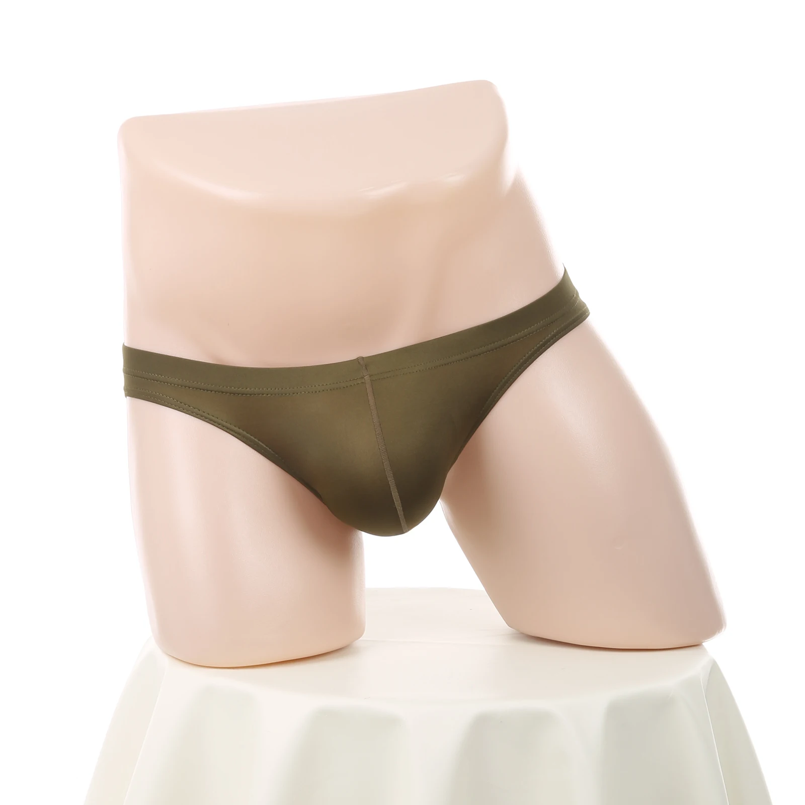 Eis Seide Höschen Sexy Männer Ultra Dünne Unterwäsche Durchscheinende Slips Männer Penis Pouch Unterhose Dessous Niedrige Taille Bikini – Detail 8