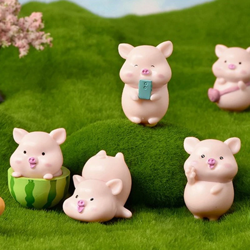 

Поливинилхлоридная Автомобильная свинья, украшение, креативный милый декоративный многофункциональный уникальный свинья, свинья, кукольный домик, милая свинья по запросу