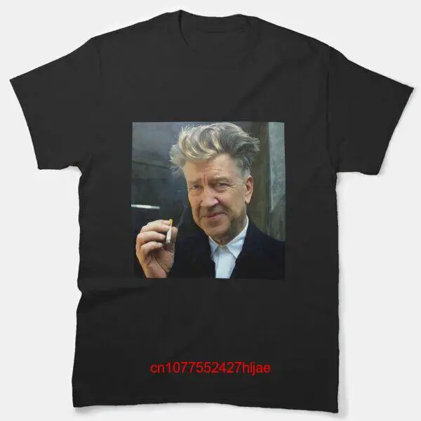 Классическая футболка david lynch qui дыма с длинным или коротким рукавом