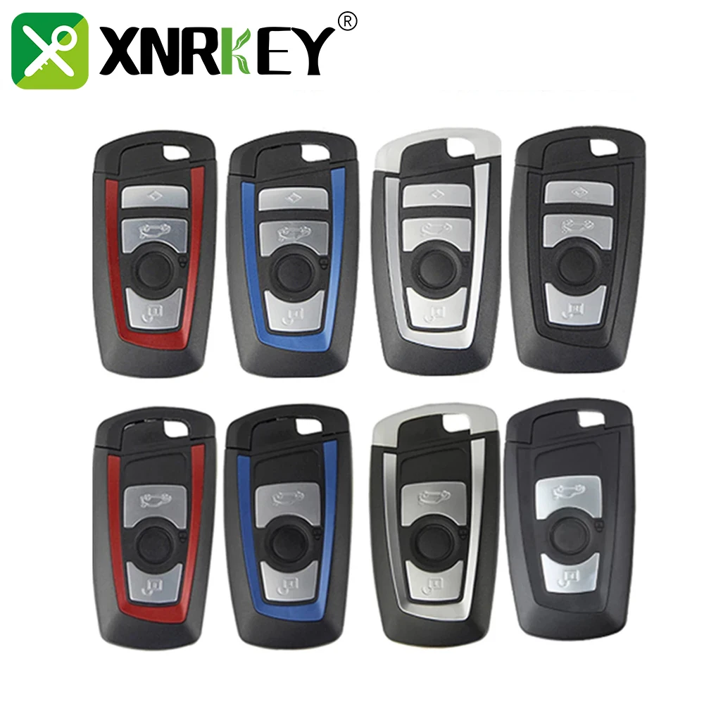 XNRKEY 3/4B Remote Smart Car Key Shell Fob for BMW CAS4 F System 3 5 7 Series E90 E92 E93 X5 F10 F20 F30 F40 Key Case Cover