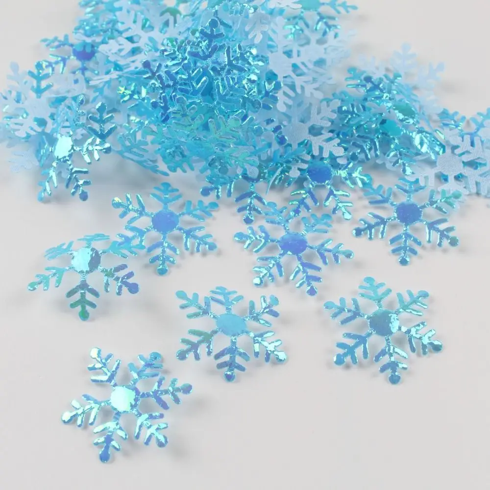 Multi-color Christmas Snowflakes Confetti Glitter DIY Artificial Snowflakes 1.5cm/2cm/3cm Snowflake Sequins Party christmas ornaments winter snow decoration