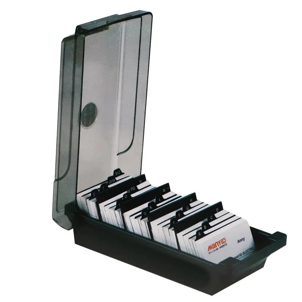 Business Card Holder, Organizer with Dividers & Index Tabs (500 Cards), Great Desktop File Holder Organizer