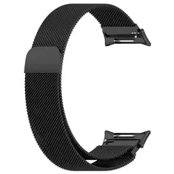 Elegant Milanese Metal Watchband Bracelet - Premium Fashion Strap (Black)