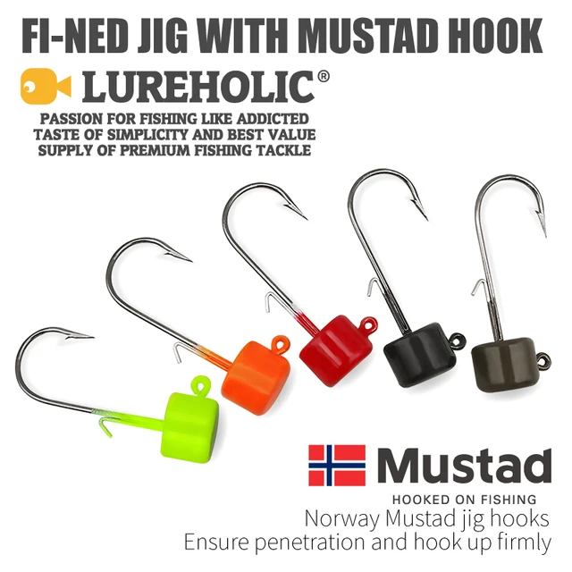 LUREHOLIC Fi - Ned Jig for Lure Jig Head with Mustad Hooks 1.6g 2g