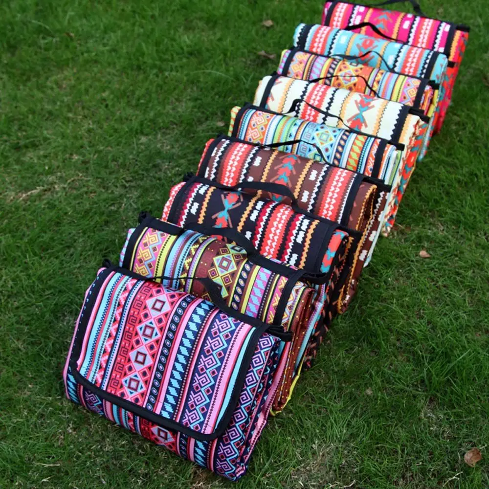 

Portable Camping Equipment Travel Pad Printed Outdoor Picnic Moistureproof Beach Blanket Ground Mat Picnic Mat Camping Mat