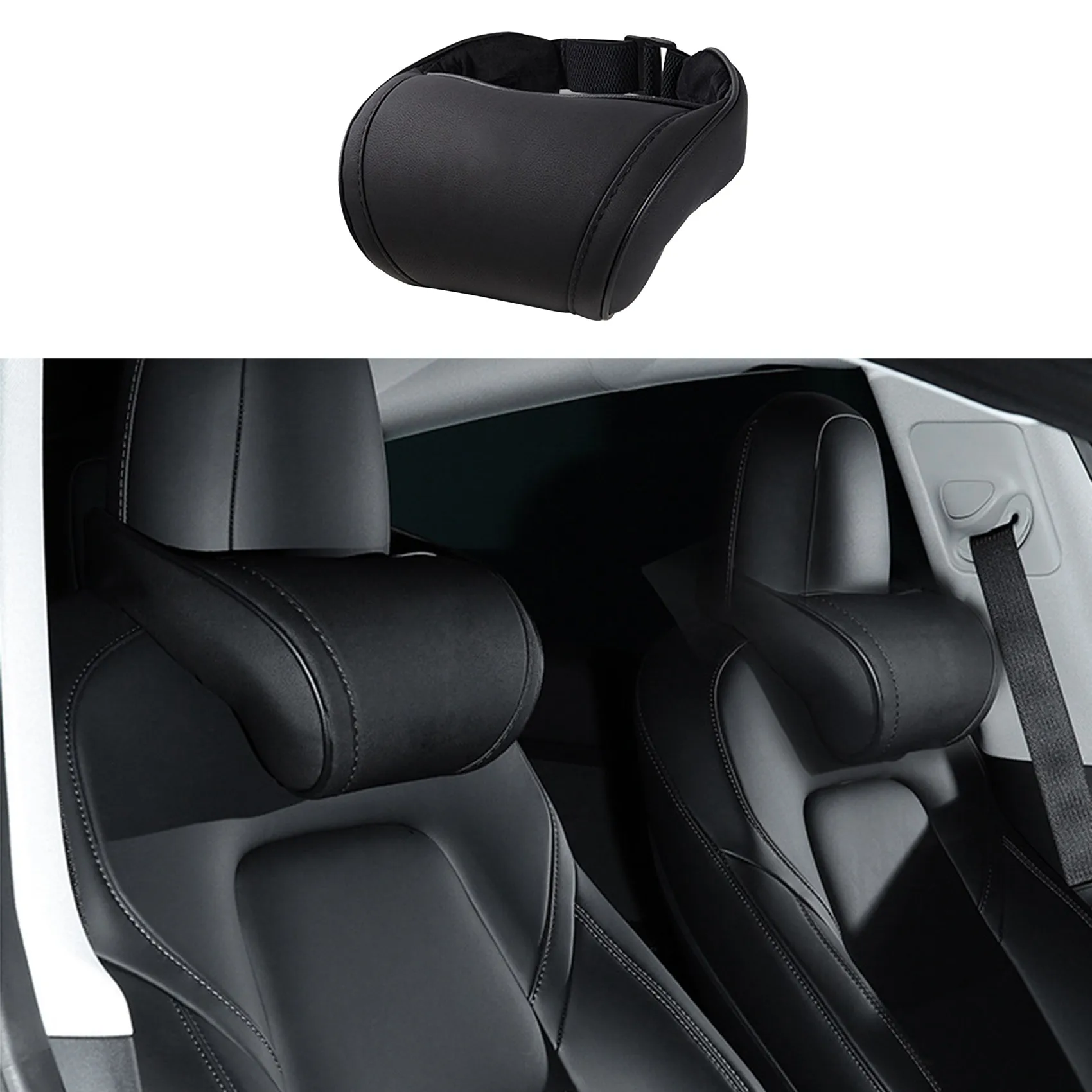 Car Seat Headrest Neck Pillow Comfortable Memory Foam for Tesla Model X Y S 3 Accessories car seat headrest pillow
