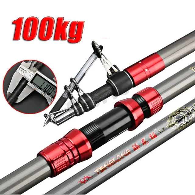 2.7-4.5M Carbon Fishing Rod 100kg above Superhard Long Distance