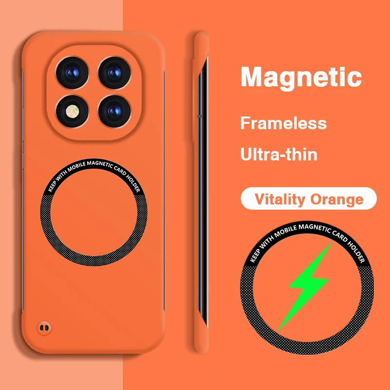 Ultra Thin Frameless Magnetic Shockproof PC Case