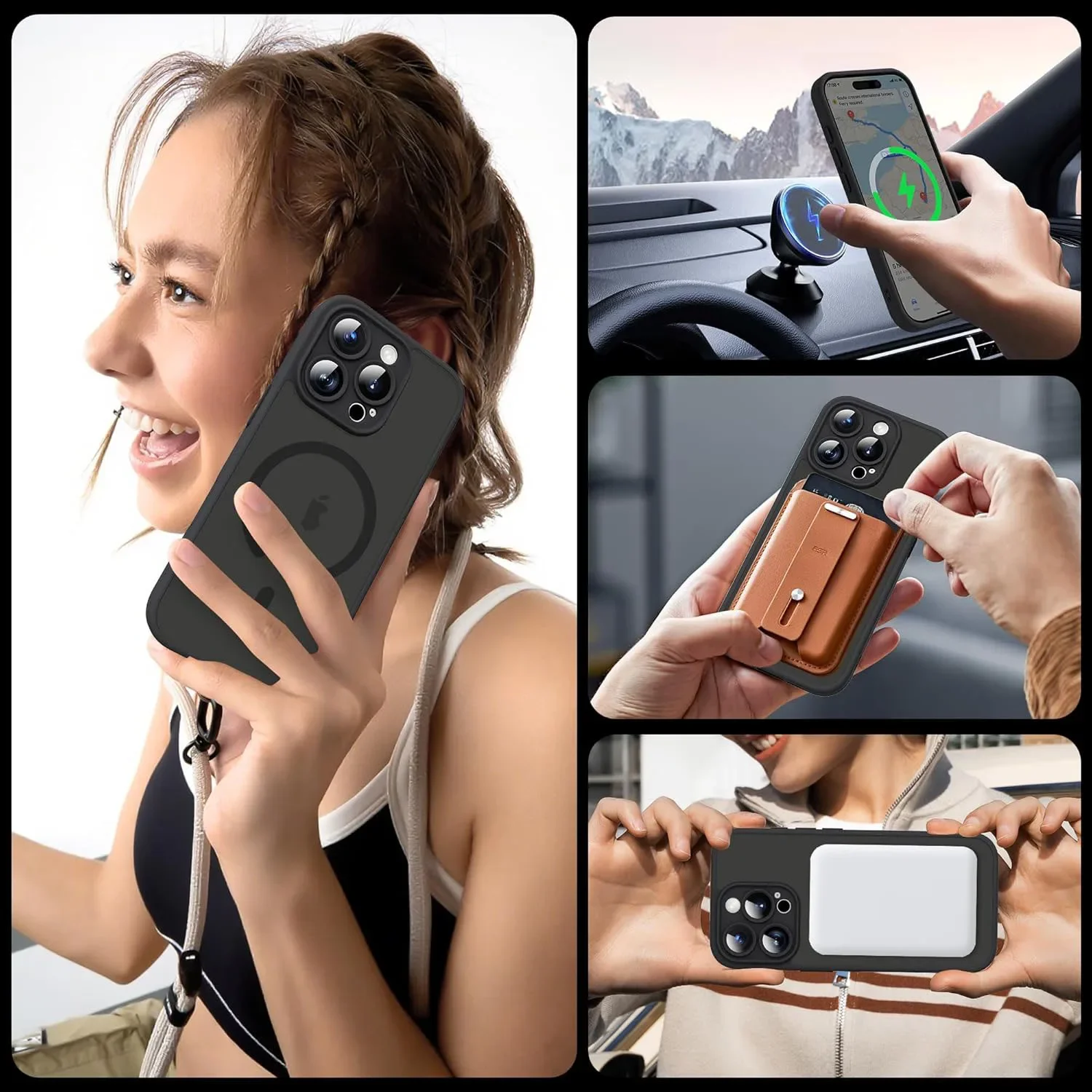Magsafe Magnetic Wireless Charging Shockproof Matte Back Cover Case