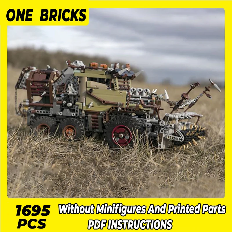 

Moc Building Blocks Famous Vehicle Wild Combat Vehicle Technical Bricks DIY Assembly Construction Toys For Childr Holiday Gifts