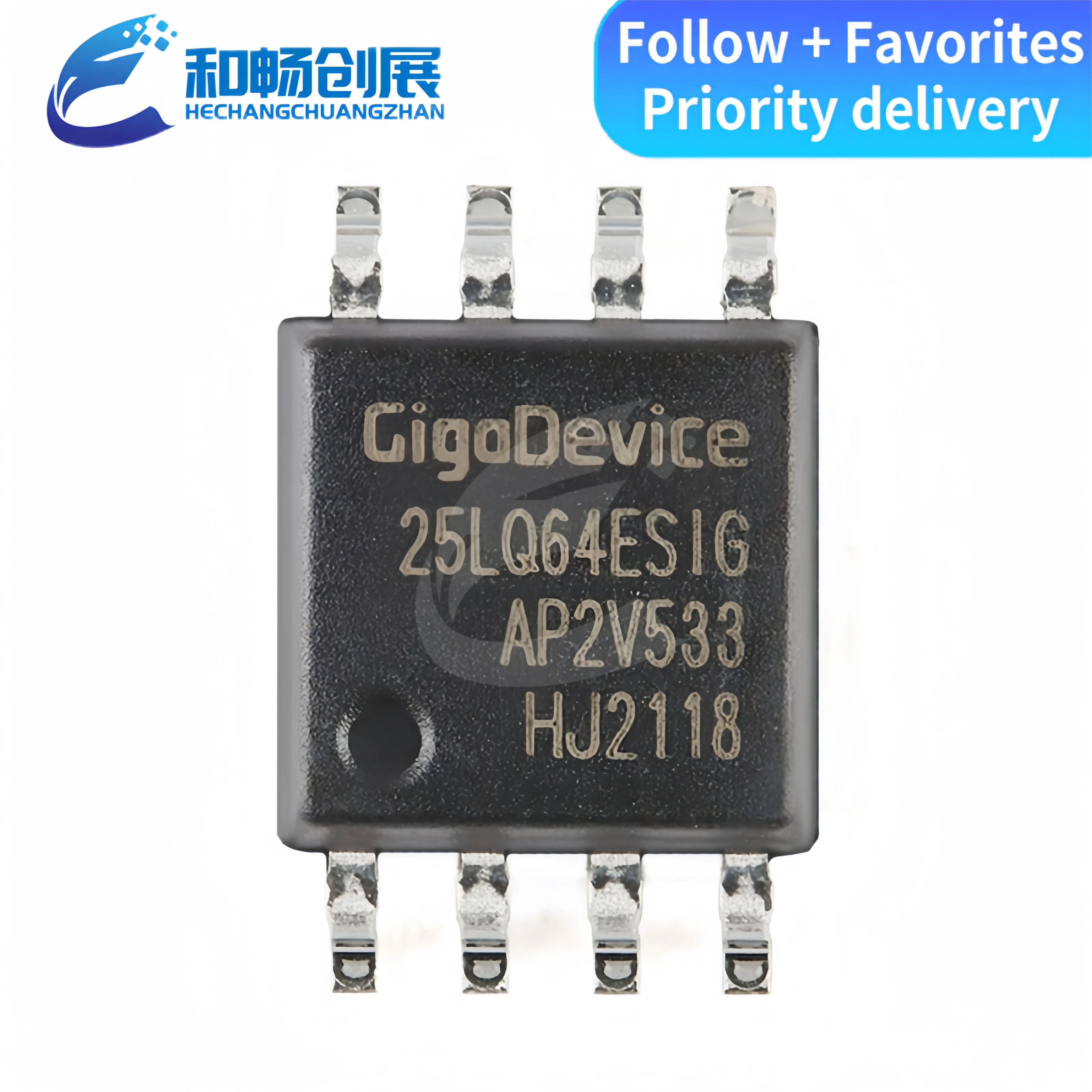 

Совершенно новый оригинальный чип последовательной флеш-памяти GD25LQ64ESIG SOP-8 64M-bit, ценовое преимущество