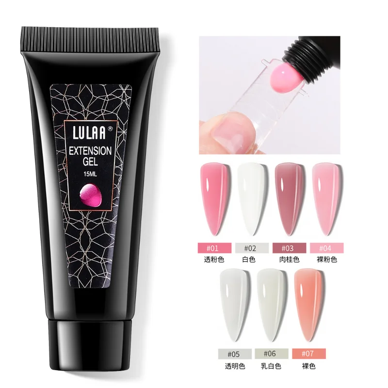 

15ml Nail Extension Gel Acrylic White Clear Quick Building Gel for Nails Finger Prolong Form Tips Manicure Nail Tools Nails Art