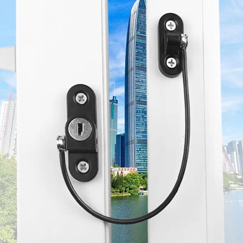 

Window Lock Children Protection Window Restrictor Stainless Steel Child Safety Window Stopper Anti-theft Locks Limiter 1 Pcs