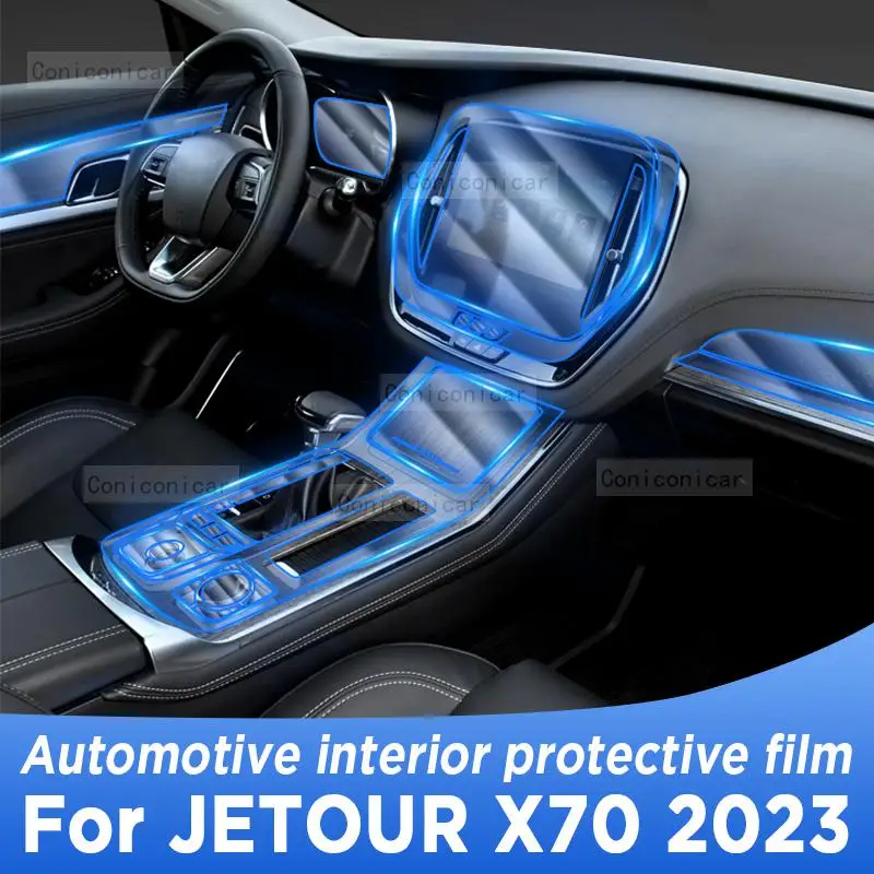 

For CHERY JETOUR X70 2023 Gearbox Panel Navigation Automotive Interior Screen Protective Film TPU Anti-Scratch Sticker