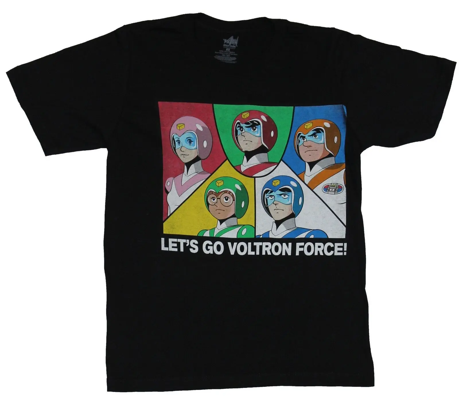 Voltron Adult New T Shirt Let'S Go Force 5 Part Get Battle Ready Maniche Lunghe O Corte