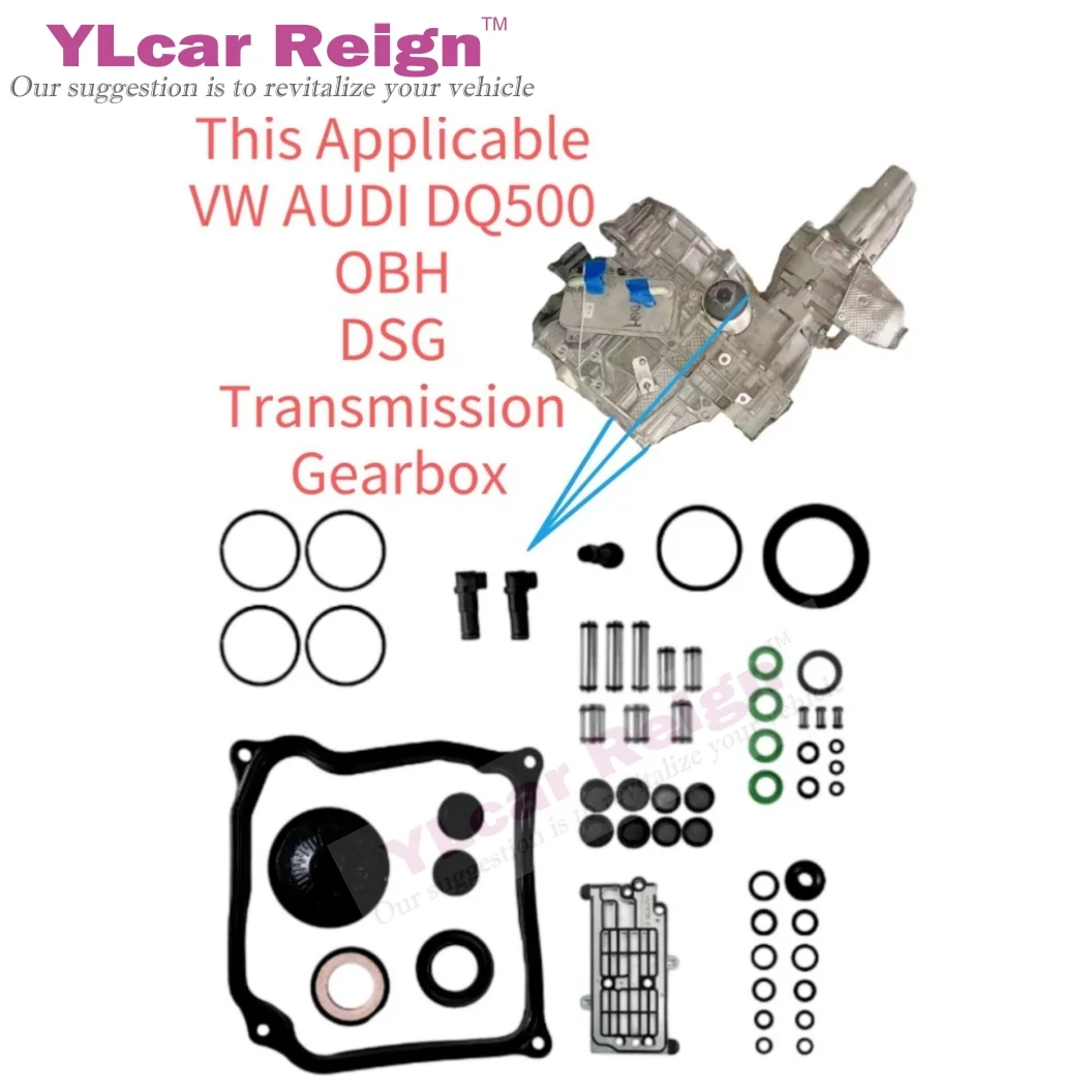 0BH DQ500 DSG Automatic Transmission Gearbox Overhaul Kit Rebuild Repair Seals Gasket O-rings fork Piston for AUDI VW SKODA Golf images - 6