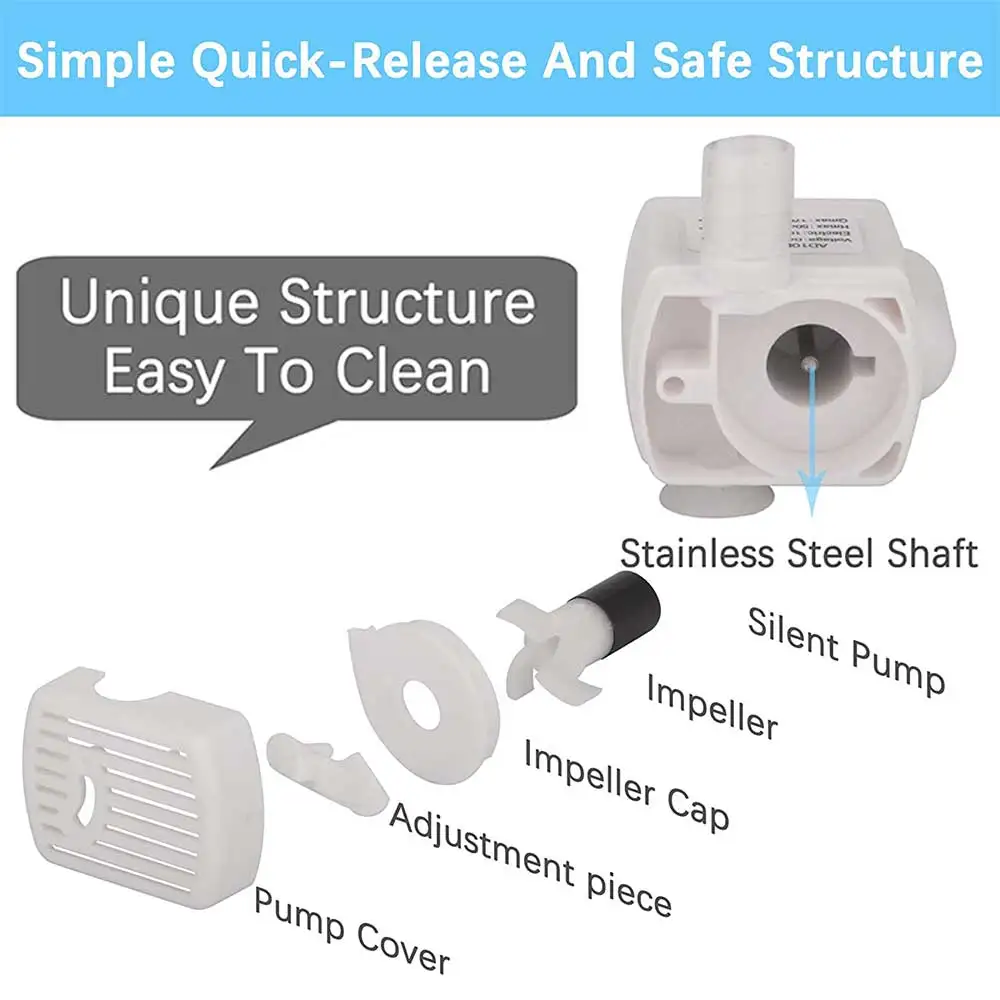 Pet Cat Water Pump Fountain Anti-dry Burning Motor Replacement for thumbnail 3