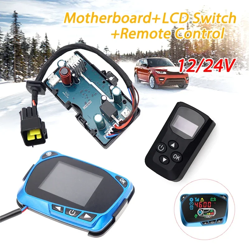 12V / 24V Diesels Air Heater LCD Monitor Switch / Remote Control Control Board Motherboard For Car Parking Heater Controller