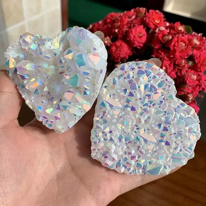 Angel Aura Quartz Heart Carving - Image 3