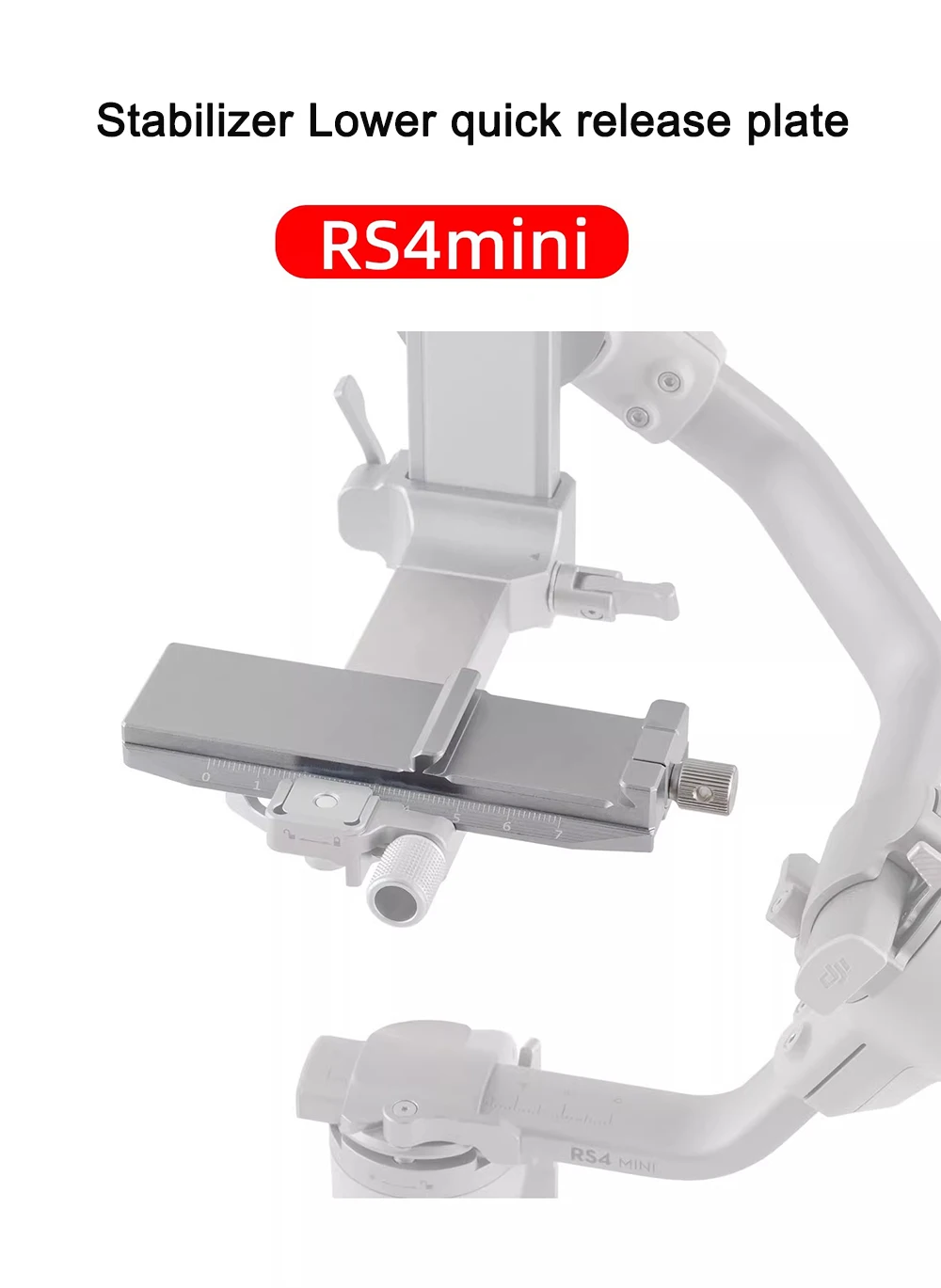 FOTGA Untere Ebene Schnellwechselplatte Halterung Für DJI RS4 mini Universal Arca Swiss Schnellwechselplatte Stabilisator Kamera Zugriffs – Detail 1