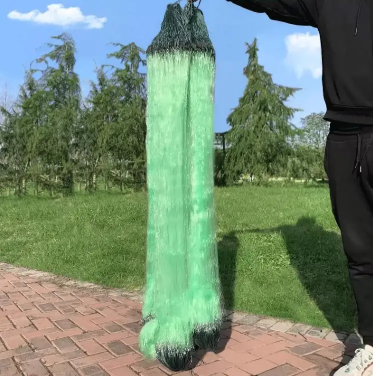 Lawaia Fishing Sticky Net Tre Strati 3M X 100M Long 3 Finger Net Importato Di Alta Qualità Brown Silk Fish Landing Nets Strumenti Per Pesci