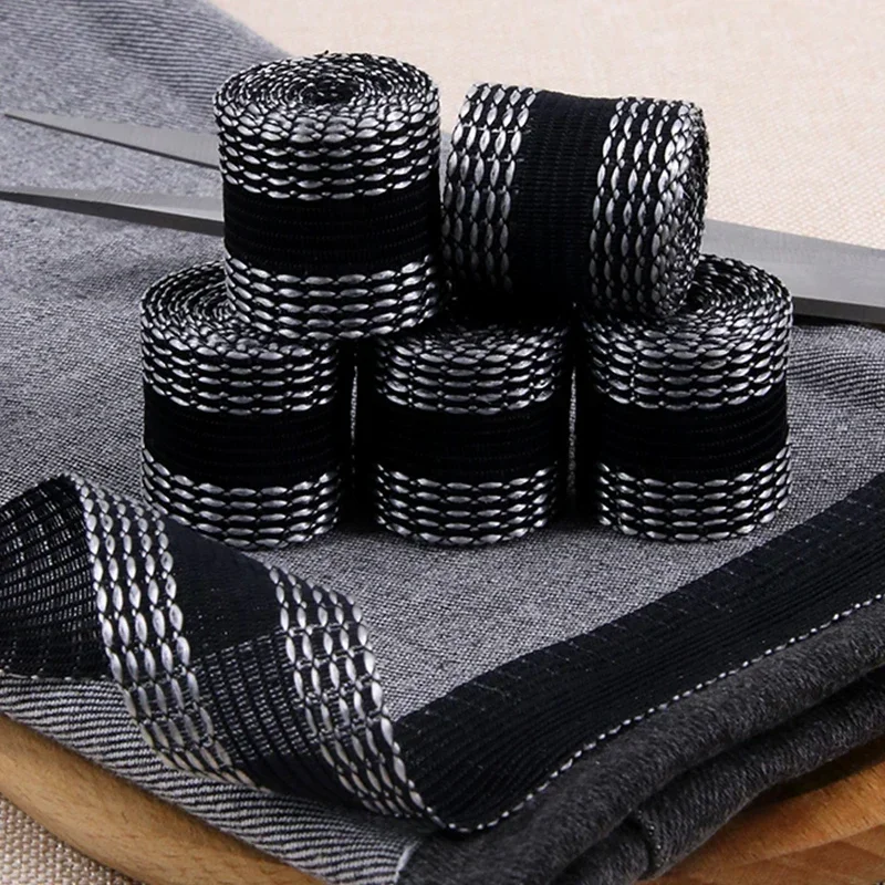 Self adhesive tape Self adhesive fabric tape Clothing auxiliary fabric Pant Edge Shorten Paste Tape Self-Adhesive Iron-On Patch Hem for Pants Trousers Shorten Repair Fabric DIY Clothing Sewing Tools