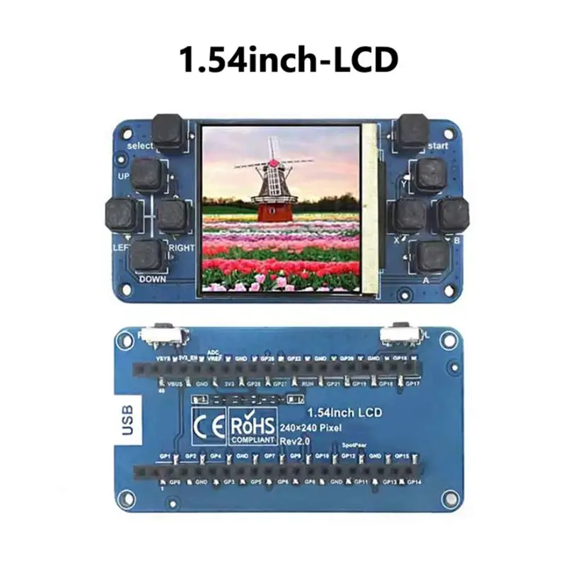 라즈베리 파이 피코용 ABKQ-Razor Sharp 1.54인치 LCD 디스플레이, 240X240 IPS 고품질 화면