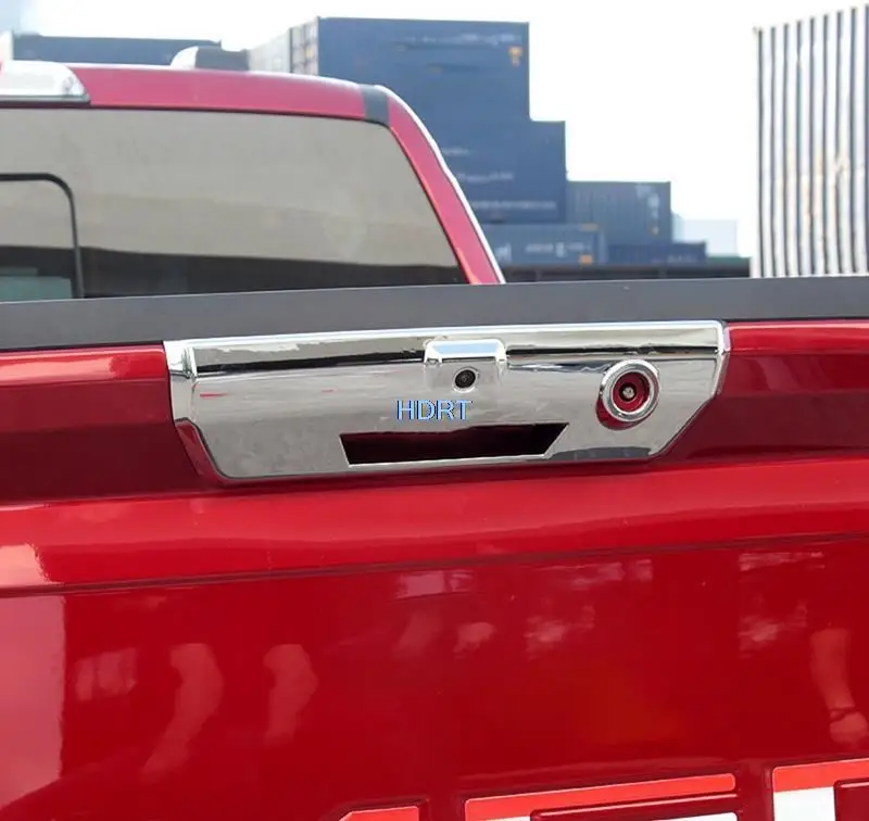 Car Tailgate ABS chrome Door Handle Protector Decoration Accessories Trim Carbon fibre Rear Bowl For Ford F150 Rapto