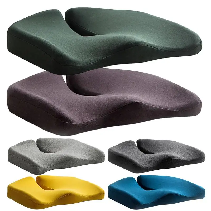

Seat Cushion Pillow U-Shaped Memory Foam Office Chair Cushion Non-Slip Back Coccyx Tailbone Relief Chair Pad Thick Cushions