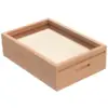 Wooden Piggy Bank 6 Inch Money Box Clear Window Photo Frame Tip Jar Wood Acrylic Compact Gift Families Friends 3