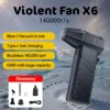 X6 Violent Fan 140000RPM Powerful Air Blower Vacuum Dust Cleaner Type-C Charging Strong Winds 53m/s Brushless Turbo Jet Blower 1