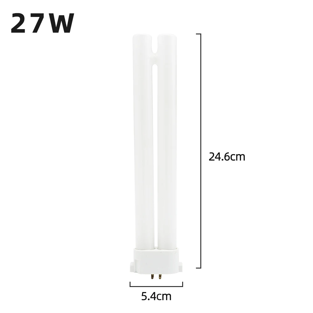 220V Party Four Needles Desk Lamp Tubes 13W 18W 27W Square Four-pin Desk Lamp Bulb Eye-protection Fluorescent Light Tube