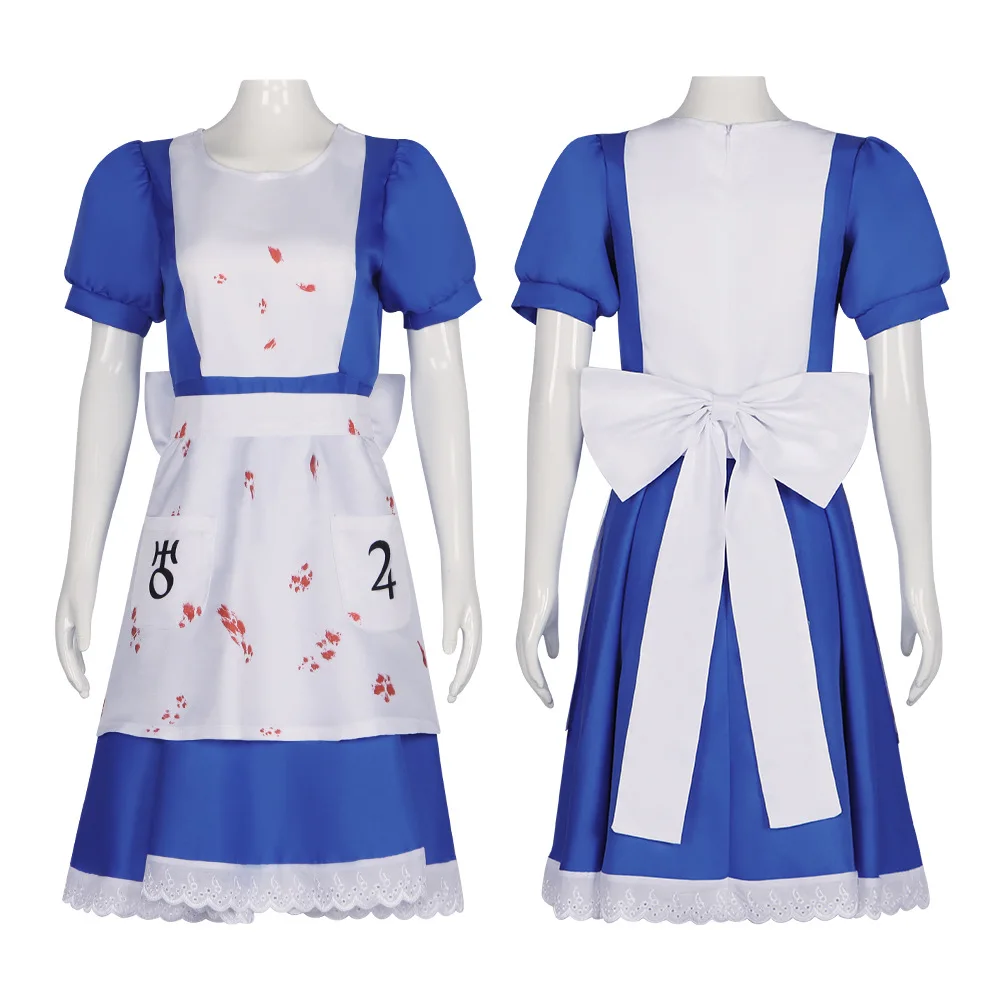 

Alice Madness Returns Cosplay Costume Princess Dress Maid Dress Made Halloween Carnival Party For Women