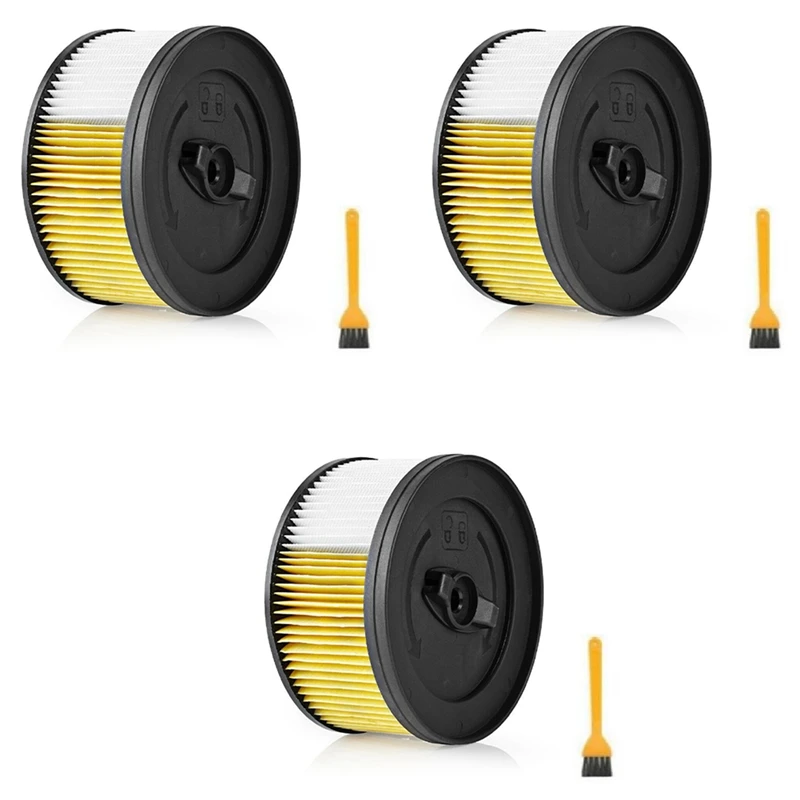 

3X Filters Vacuum Cleaner Replacement Accessories For Karcher WD4 WD5 WD4.200, WD4.290, WD5.200M