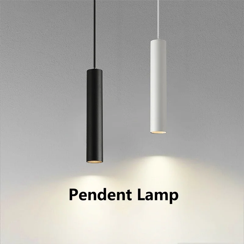 

Pendant Ceiling Lamp Led Long Tube Black White Chandelier Home And Decoration Living Room Bedroom Kitchen Ceiling Hanging Lamp