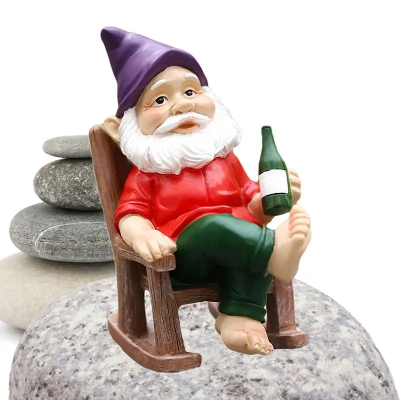 

Funny Figurines Christmas Garden Dwarf Cartoon Resin Craft Home Garden Decoration For Fairy Tale Garden Miniature Garden