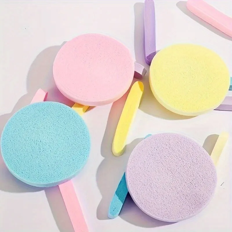 10/20/30PCS Compressed Facial Sponge for Estheticians Face Round Cleansing Sponge Makeup Removal Pad Exfoliating Spa Washing 4