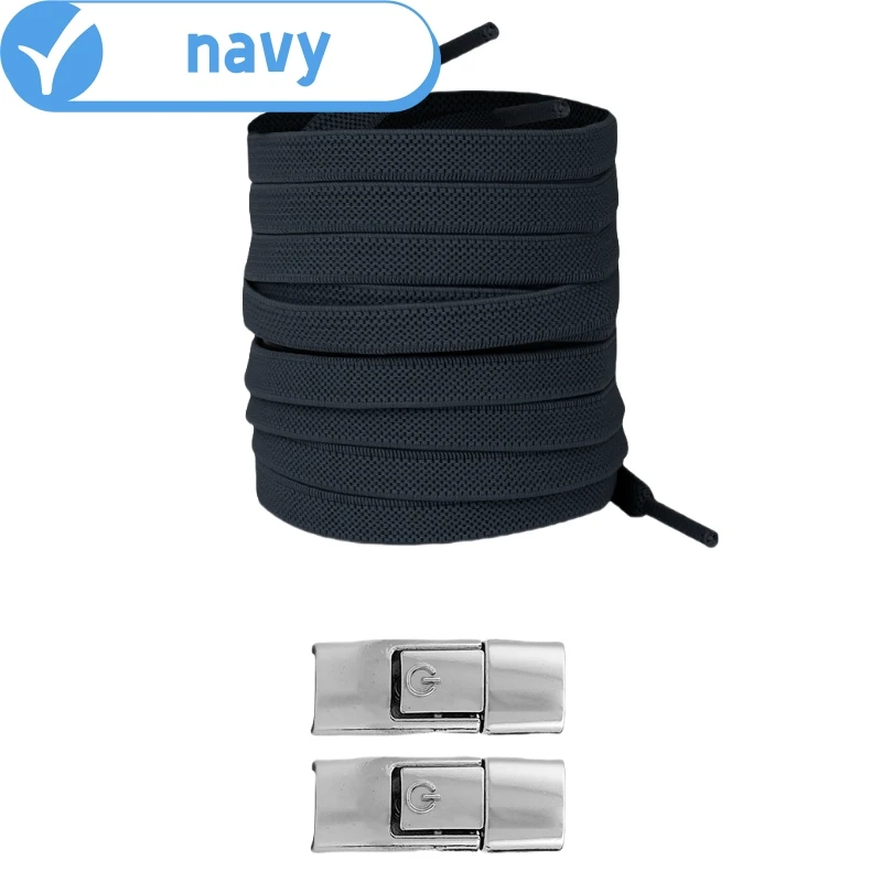 Press Lock Gradient Elastic No-Tie Shoelaces – Easy Fastening