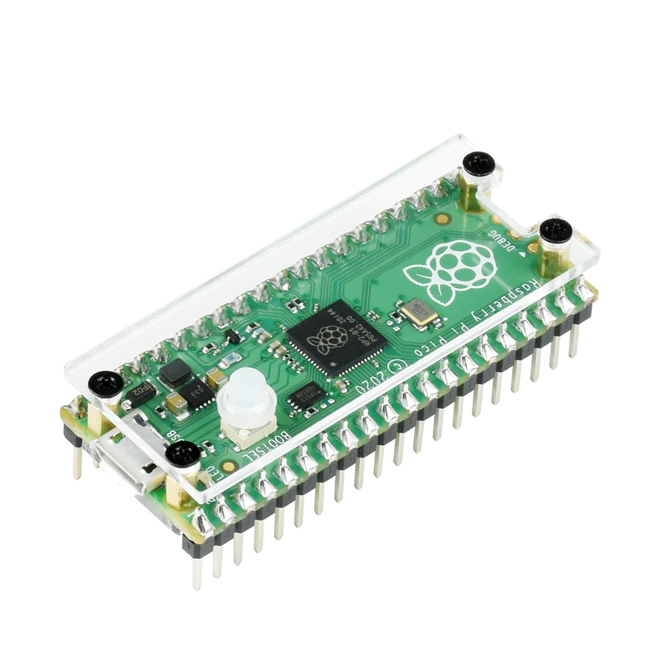 Hot Sale Raspberry Pi Pico Convenient Transparent Double Protection Acrylic Case