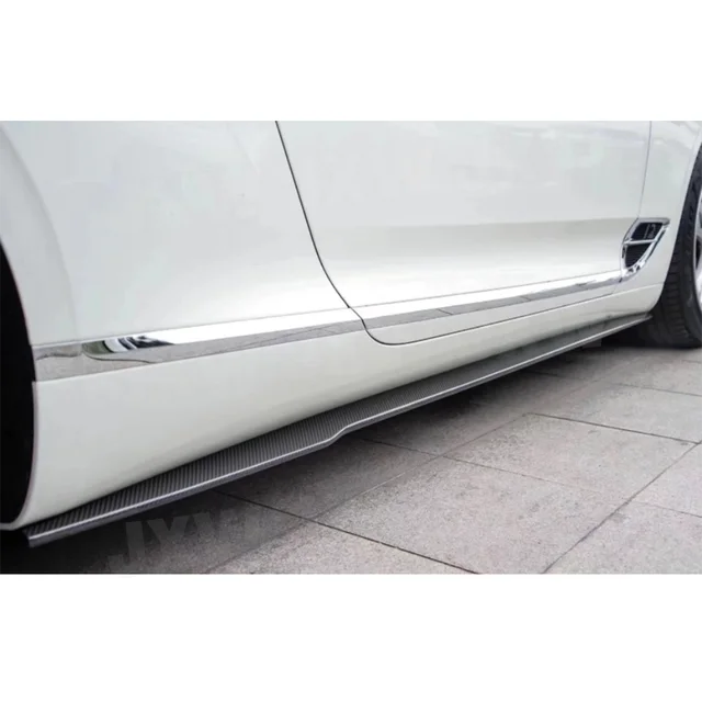 Carbon Fiber Side Skirts Rocker Panels For Bentley Continental GT W12 2015-2017 2018-2021 Car Side Skirt Extensions Body Kits - - Racext 6