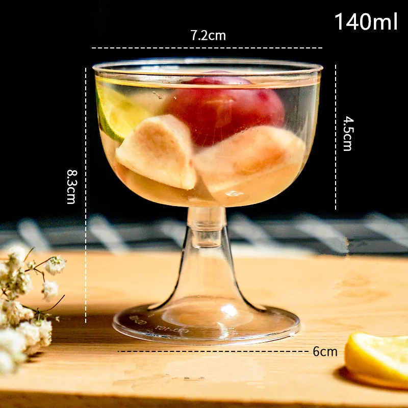 

50 шт. бокал одноразовая авиационная чашка для напитков пластиковая чашка мусс Пудинг торт десертная чашка прозрачная креативная Праздничная чашка для Birhtday