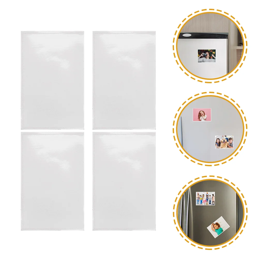 

8Pcs Magnetic Picture Frame Pictures Holder Magnetic Fridge Photo Sleeves