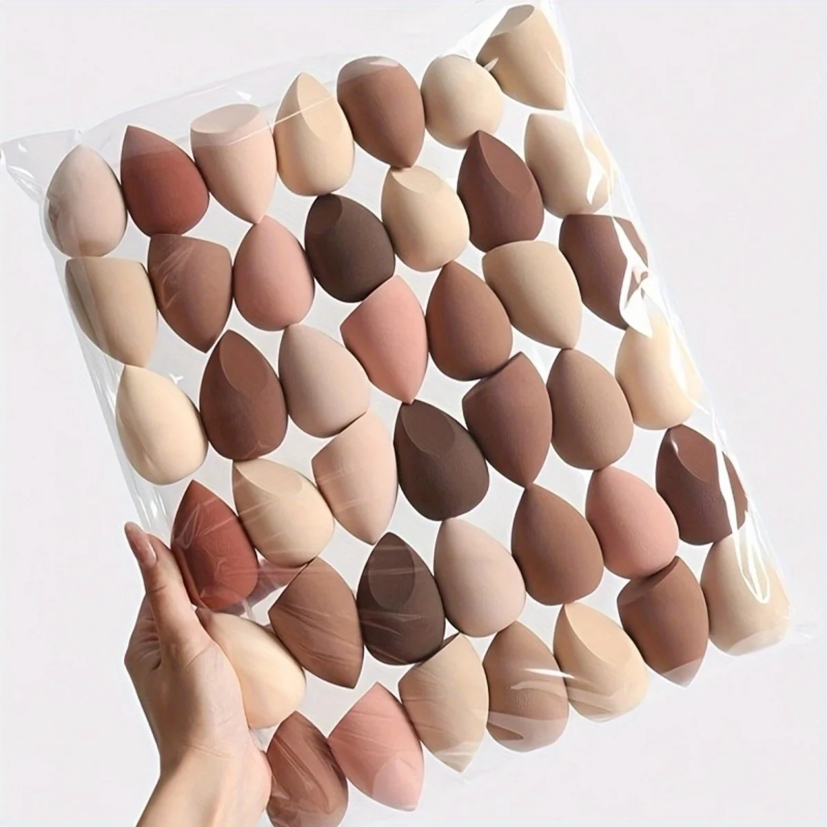 1/5/13Pcs Brown Makeup Sponges - Ultra-Soft Beige-Toned Blenders for Blush/Powder/Liquid Foundation | All Skin Types