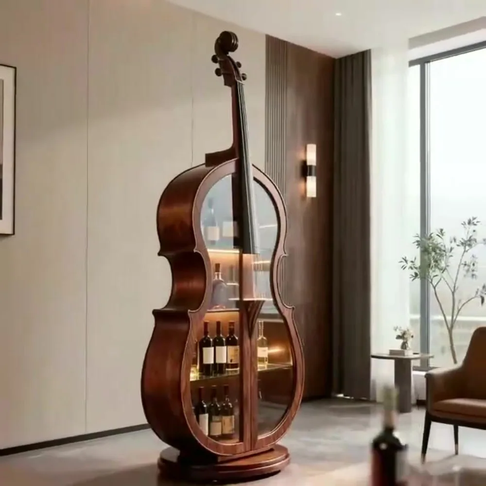 Walnut Wine Display Cabinet 3