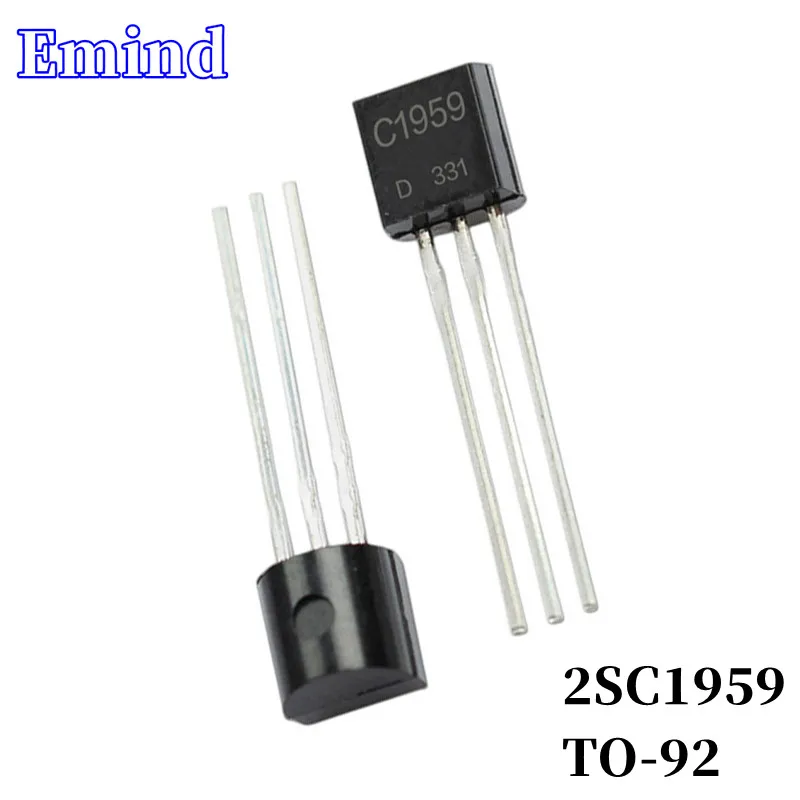 

100Pcs 2SC1959 C1959 DIP Transistor TO-92 Type NPN Bipolar Amplifier Transistor 30V/20mA