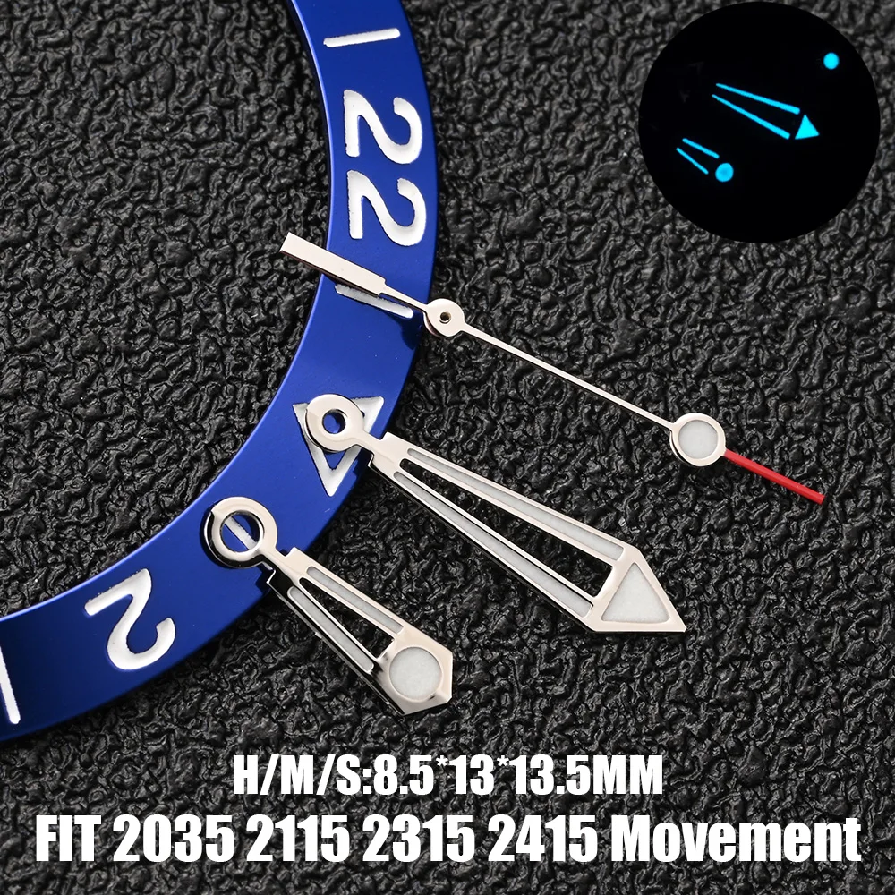 High-Quality Luminous Watch Hands with C3 BGW9 Green Blue Glow