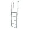 Aluminum Dock Ladder 5-Step Sliding Design Sturdy Construction Easy Assembly 3