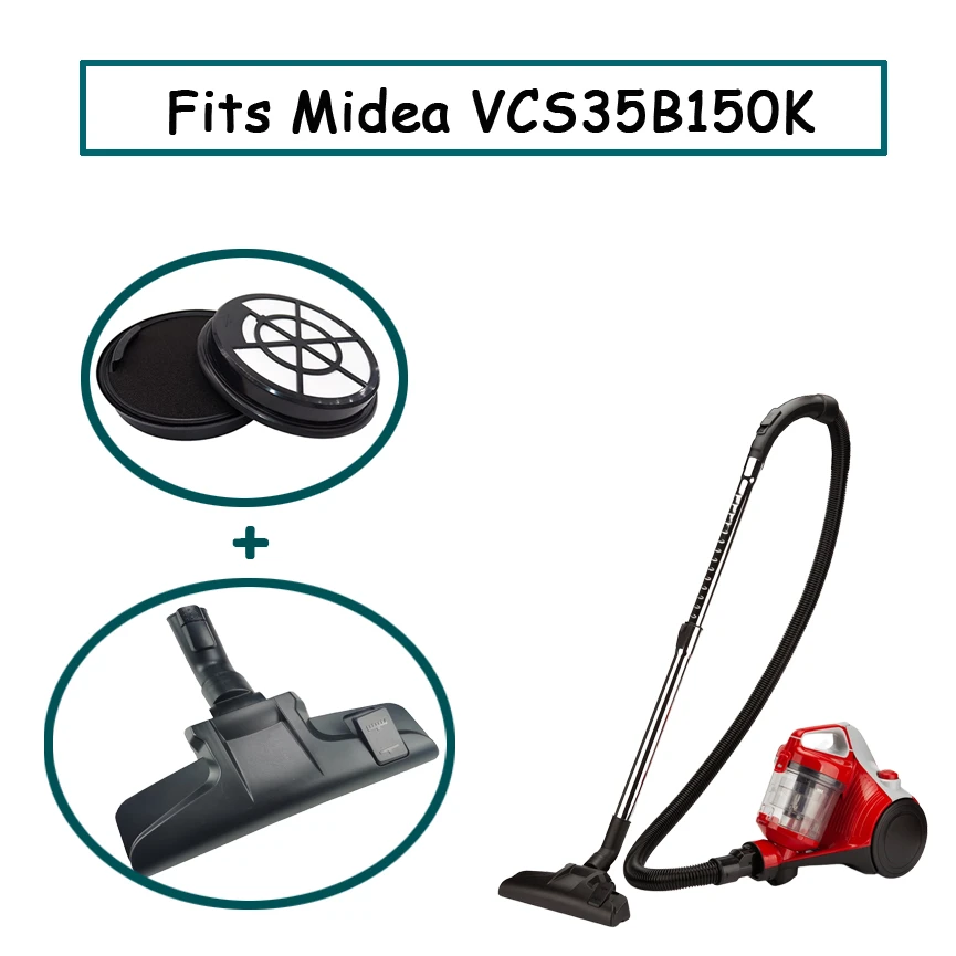 Midea Filter and Floor Brush Tool for VCS35B150K Canister Vacuum ...