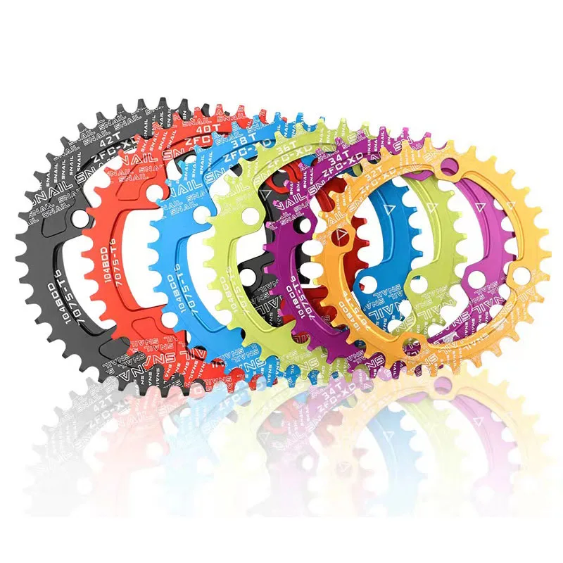 

Овальная узкая широкая цепь MTB Группа коленчатого вала горного велосипеда, детали пластины с одним зубом, 104BCD, 32T, 34T, 36T, 38T