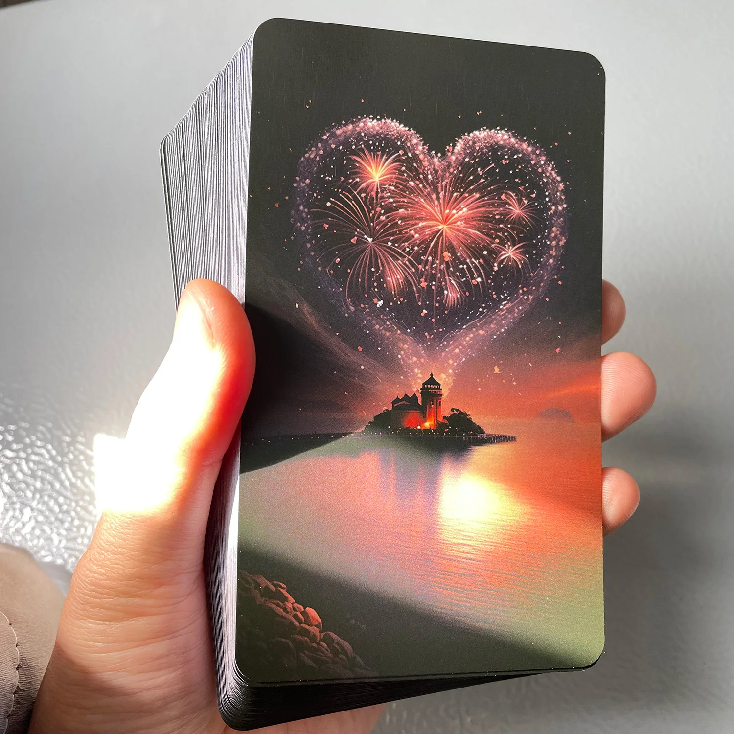 52PCS 12x7cm English Oracle Tarot Cards About Faith and Subconscious Divination Spiritual Encouragement Rune Board Game